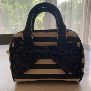 Betsey Johnson Sequin Bow Handbag
